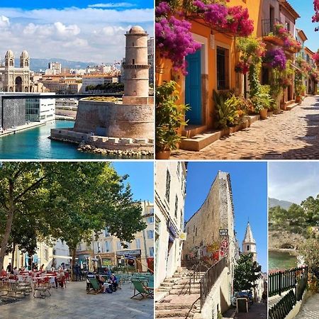 Ferienwohnung Elegant T3 Au Panier Vieux Port Avec Terrasse Privee Et Parking Marseilles Exterior foto